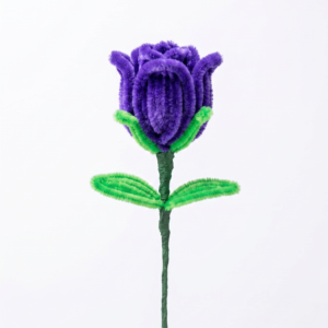 Handmade Purple Pipe Cleaner Flower – Everlasting Bloom for Gifting & Decor