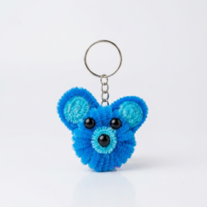 Handmade Pipecleaner Teddy Keychain