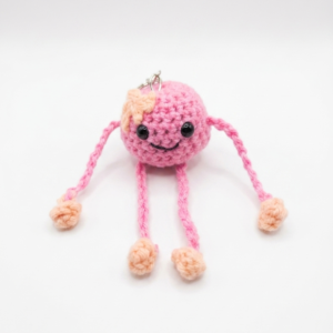 Cute Pink Keychain | Mini Amigrumi