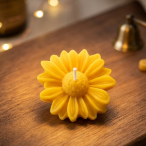 Yellow Sunflower Candle |Handmade Sunflower Candle