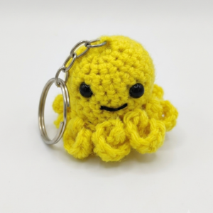Cute Handmade Crochet Octopus Keychain | Mini Amigurumi