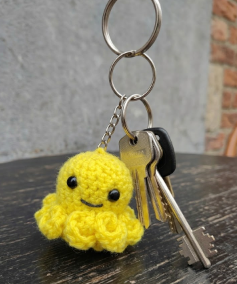 Cute Handmade Crochet Octopus Keychain | Mini Amigurumi - Image 5