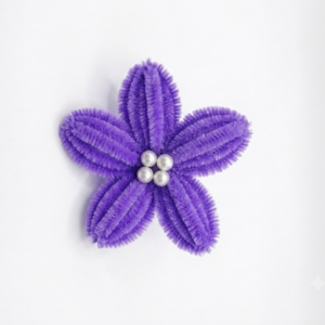 Purple Flower Hair Clip