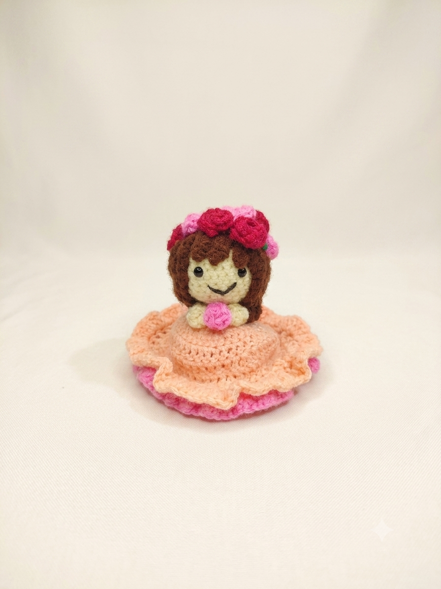 Handmade Reversible Crochet Doll — 2-in-1 Storytelling Flip Doll for Gifting & Kids